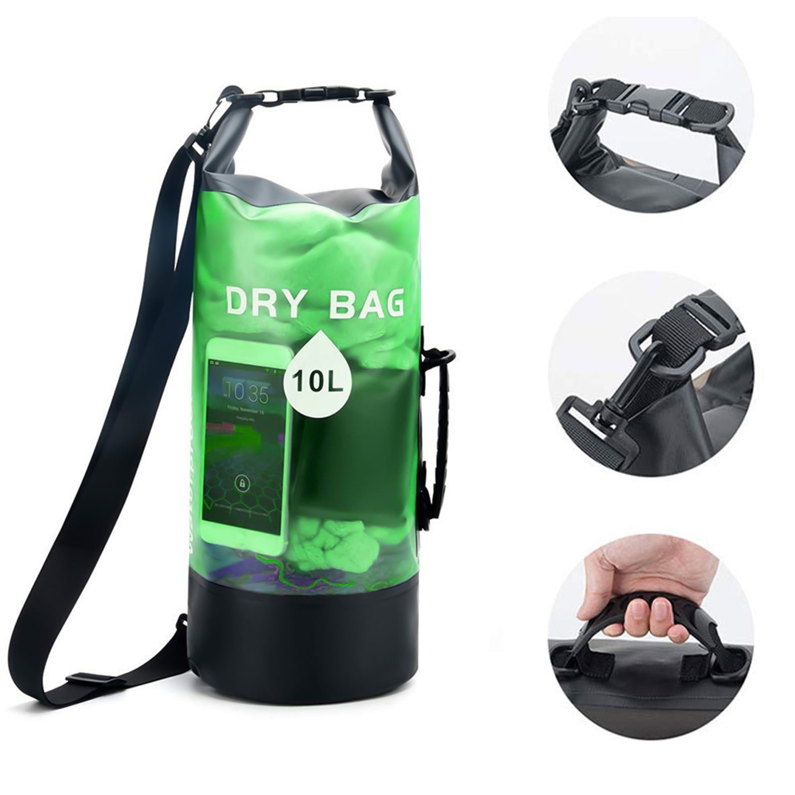 Beach Bag Tote Outdoor Sports PVC Bag, Swimming Beach Bag, Hiking Bag, Drifting Bag Wet And Dry Separation Backpack Ideal For Beach Gym Travel Swimming