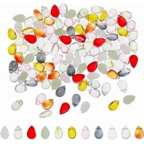 1 set 110pcs 11 colors Glass Beads Top Drilled Teardrop Charms Mixed color 9x6mm Hole: 1mm 10pcs/color