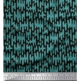 thumbnail image 1 of Soimoi Black Cotton Voile Fabric Liquid Drip Abstract Print Fabric by Yard 42 Inch Wide, 1 of 3