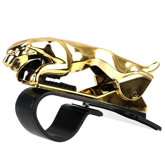 Soporte para teléfono de coche Soporte para teléfono móvil con forma de leopardo Soporte para teléfono de coche Clip para salpicadero de coche Soporte para teléfono de coche