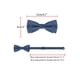 thumbnail image 3 of CORBATA DE LAZO PREATADA AJUSTABLE DE JACQUARD PARA HOMBRES INSPIRADOS CHIC PARA BODAS ELEGANTES AZUL MARINO, 3 of 4