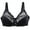 Black, variant on Full Coverage Lace Minimizer Bra - Plus Size Unlined Underwire for Women 90E