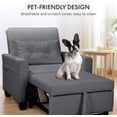 thumbnail image 3 of FLEXISPOT Convertible Sleeper Chair Bed, Pullout Small Sleeping Chair w/Adjustable Backrest, Pillow, Side Pockets, USB, Cup Holders, Pull Out Sofa Bed for Living Room, 3 of 6
