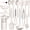White, variant on Chef 22-Piece Silicone Cooking Utensils Set, Heat Resistant & Dishwasher Safe Kitchen Tools, Non-Scratch Spatula Set for Nonstick Cookware (Pink)