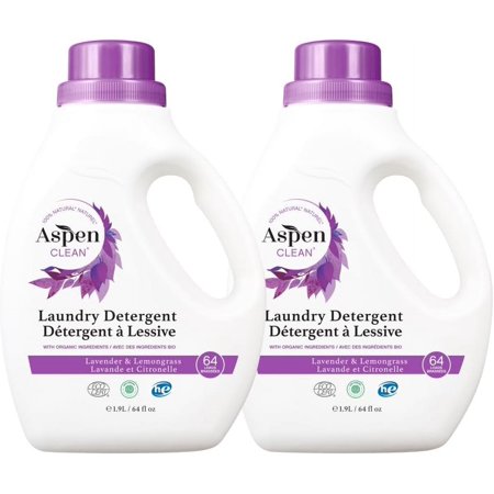 Natural Laundry Detergent Lavender & Lemongrass - 100% Natural, Organic, He Liquid Laundry Detergent - Vegan, Cruelty-Free, Biodegradable - Safe For Babies, Pets & Kids - Ewg Certified (2