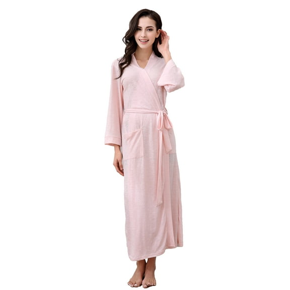 Richie House Soft Kimono With 3/4 Sleeves Robe long length Bathrobe