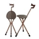 thumbnail image 2 of Bastón plegable con asiento, silla ligera portátil, taburete, bastón de viaje, silla para personas mayores con 3 patas, 2 of 4