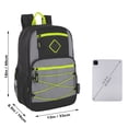 thumbnail image 4 of Trailmaker 24 Pack Bulk Backpacks, 18" Laptop Backpack with Padded Straps, Dual Zippers, Water Bottle Pocket & Multiple Storage Pockets for Travel, Work & Donation (Assorted Colors), 4 of 13