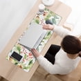 thumbnail image 3 of Green Leaf Paint Painting&nbsp;pad Mousewaterproofwashable&nbsp;for Office Home Work GamingmousepadsRubber Base Mousepad with Stitched Edges 31.5x11.8inches, 3 of 7