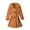 Brown, variant on AINIYS 2024 New Girls Dress Coat Kids Winter Warm Jacket Long Sleeve Button Trench Coat Pocket Long Peacoat Outerwear