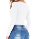 thumbnail image 3 of Body térmico MANGOPOP para mujer con forro polar blanco, 3 of 5