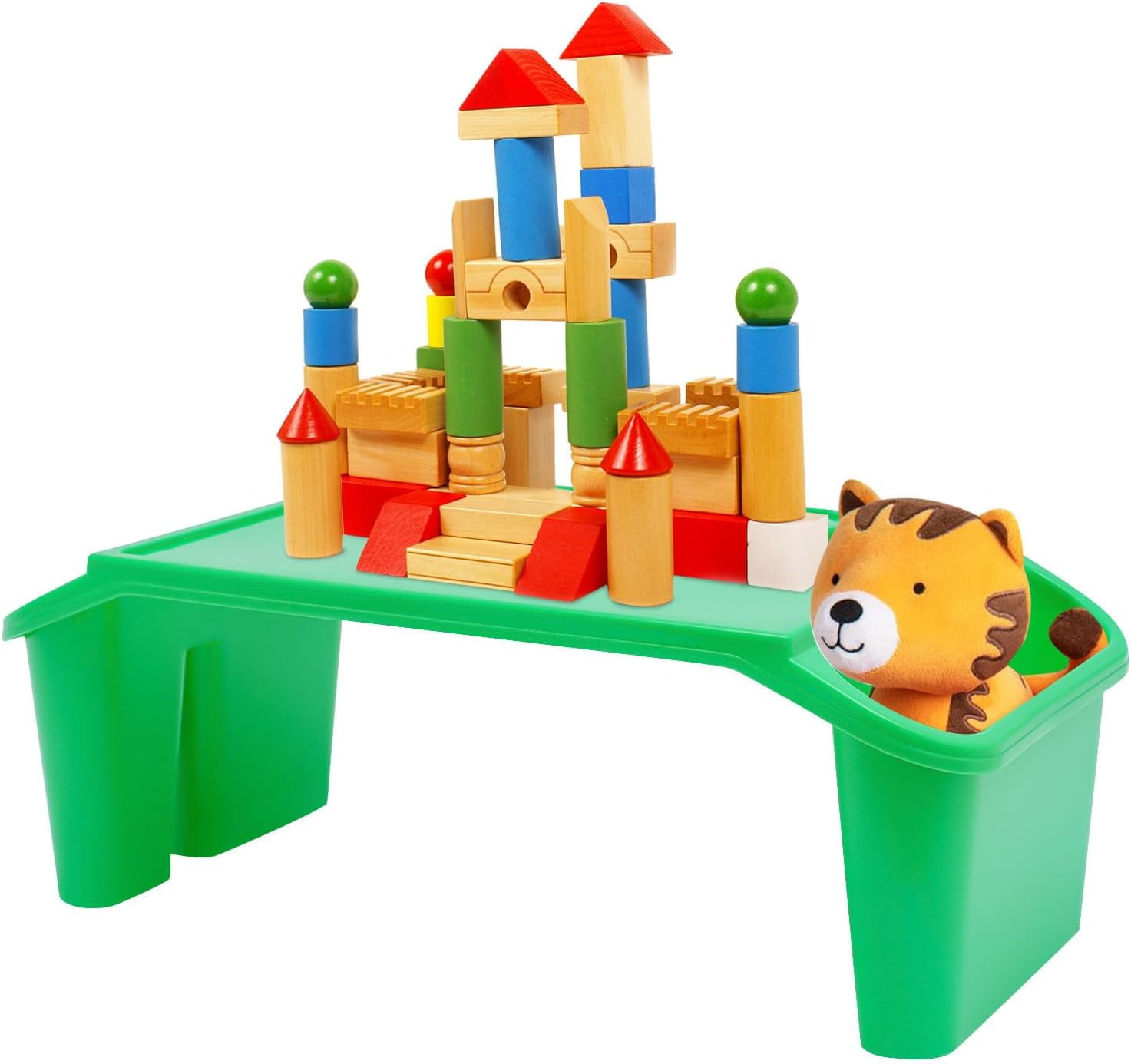 4/6/12pcs Kids Lap Desk Tray Plastic Breakfast Laptop Trays with Storage Portable Activity Table with Side Pockets/Slot Portable Lap Bed Table for Writing Eating Game Snacks