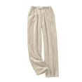 thumbnail image 1 of TINZ Pantalon Décontracté Ample et Chaud pour Femmes, Pantalon de Pyjama, Pantalon en Lin pour Femmes, Pantalon d'Été Décontracté avec Poches pour Femmes, 1 of 6