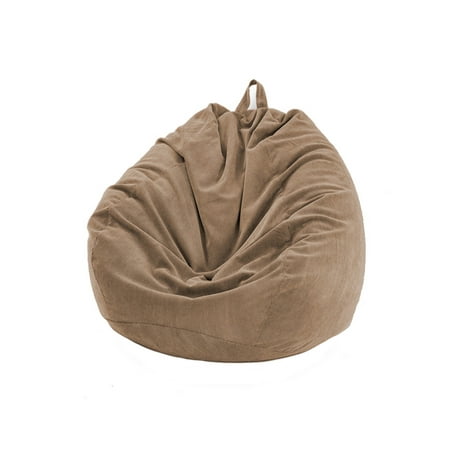 Youweixiong Corduroy Chairs Cover Lazy Lounger Bean Bag Home Cozy Single Chair Durable Furniture Unfilled Toys Storage Bean Bag
