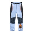 thumbnail image 2 of YunPes Boys Girls Softshell Hiking Pants Fleece Lined Skiing Snow Pants Teen Kids Outdoor Trousers Thick Winter Insulated Snowpants, 2 of 7