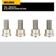 thumbnail image 2 of Fijador de tornillos para paneles de yeso DEWALT DW2014C4 con broca de ajuste de profundidad (paquete de 4), 2 of 7