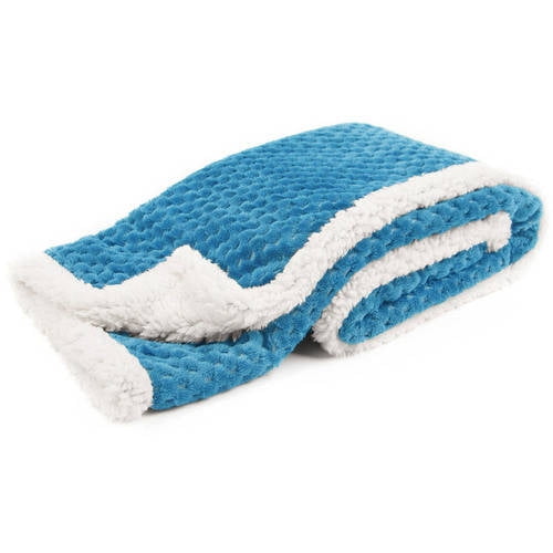 Tadpoles Popcorn Plush and Sherpa UltraSoft Baby Blanket