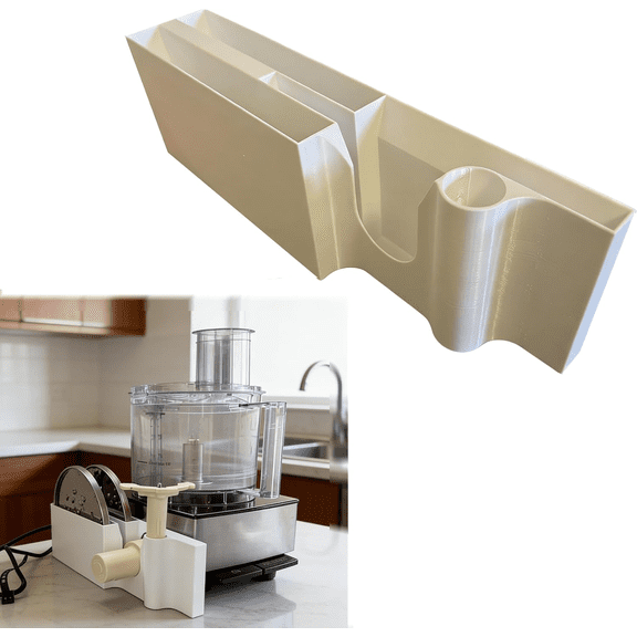 Accessory Tray Compatible with Cuisinart Food Processor, 14-Cup,Food Processor Accessory Organizer with 2 Discs, Chopping Blade & Disc Stem