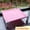 Pink, variant on Pet Camping Bed Elevated Bed for Dogs Folding Puppy Camping Bed Cat House Portable Removable Washable Puppy Beds Dog Hammock