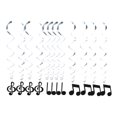 thumbnail image 1 of 12 Piezas únicas Colgantes Remolino Decoración Musical Temática Para Celebración Sunnimix Colgante de fiesta temática, 1 of 8