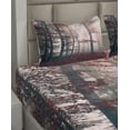 thumbnail image 5 of Ambesonne Forest Fitted & Top Sheet Set with Shams, Autumn Fall Nature Woods, Brown Grey and Red, 5 of 7