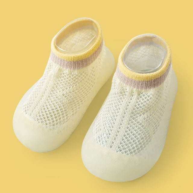 Product Classification Baby Socks Soft Toddler Slippers for Summer Breathable Anklet Baby Socks Solid Design