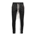 thumbnail image 2 of Muscularfit Pleated Sweatpants for Men Drawstring Running Workout Gym Pants with Pockets Mens Pants Low Rise Straight-Leg Black Active Fit Size XL, 2 of 6