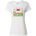 thumbnail image 3 of Inktastic Granny Claus with Christmas Santa Hat and Snowflakes Women's T-Shirt, 3 of 5
