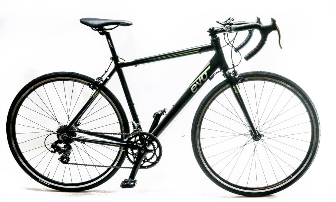 EVO Vantage 5.0 55cm Large Aluminum Road Bike Frameset Fork Extras Black NEW 