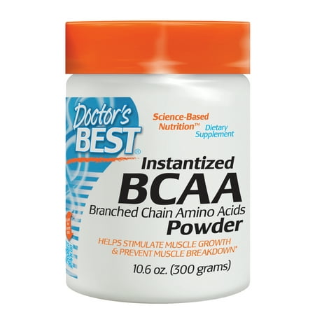 Doctor's Best Instantized BCAA Powder, Non-GMO, Gluten Free, 300