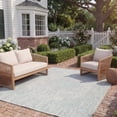 thumbnail image 4 of SAFAVIEH Courtyard Delbet Medallion Indoor/Outdoor Area Rug, Grey/Aqua, 8' x 11', 4 of 11