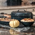 thumbnail image 4 of Roaster Granite Ware ovalado de acero esmaltado de 13 pulgadas con tapa, 4 of 8