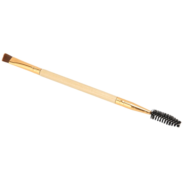 Cepillo para pestañas, cepillo para cejas en ángulo de doble punta, cepillo para maquillaje de ojos, respuesta rápida