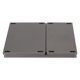 thumbnail image 3 of Teclado inalámbrico de 3 pliegues con panel táctil, teclado plegable para tableta, PC, teléfono inteligente, batería integrada B089T, gris y negro, 3 of 5