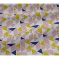 thumbnail image 5 of oneOone Viscose Jersey Fabric Parallelogram & Triangle Geometric Print Fabric By The Yard 60 Inch Wide, 5 of 5