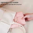 thumbnail image 3 of Portable Pu Leather Travel Jewelry Organizer Case,Earring Holder Organizer (Pink+Green), 3 of 7