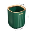thumbnail image 3 of Clearance! Fanshiluo Trash Can-Desktop Trash Can Desktop Plastic Waste Bin For Home Office Kitchen Vanity Tabletop Green Gold Light Luxury, 3 of 8