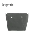 thumbnail image 1 of PU Nubuck Frosted Leather Waterproof Inner Lining Zipper Pocket for Obag Classic Mini Lining Insert for O BAG dark grey mini, 1 of 6