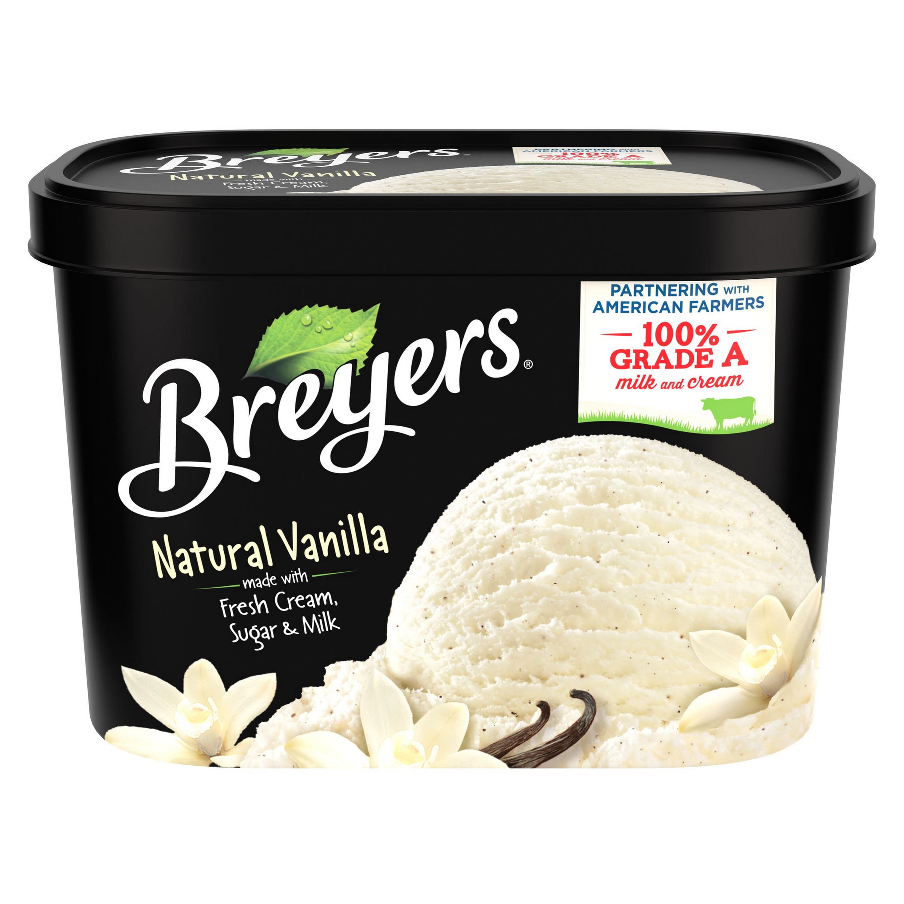 Breyers Original Natural Vanilla Ice Cream Oz Walmart Com