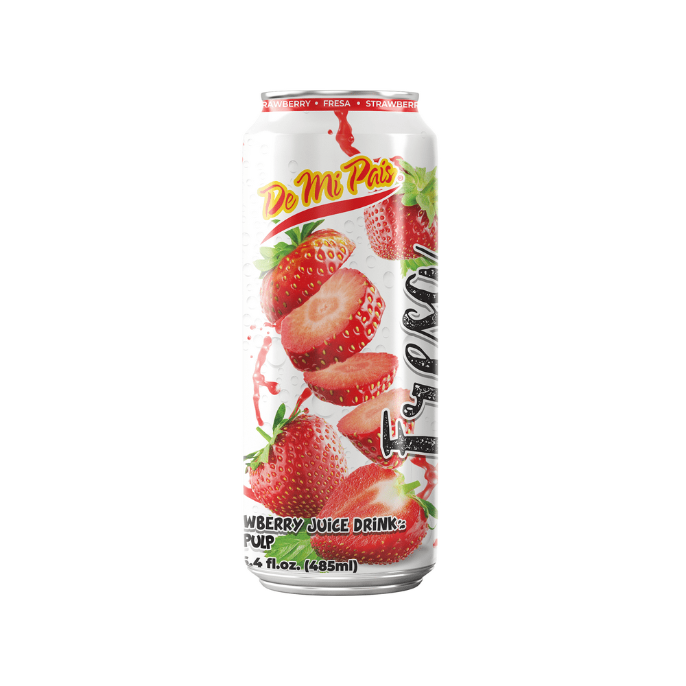 De Mi Pais Canned Strawberry Juice 12PACK
