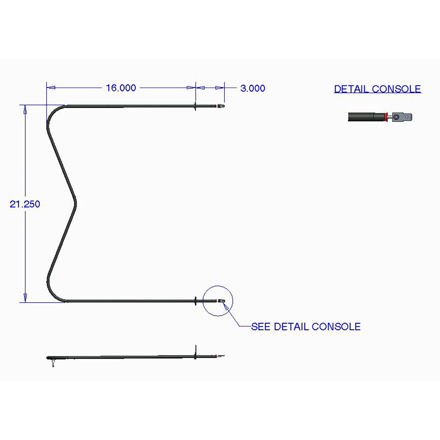 Range Kleen 7513 Replacement Bake Element