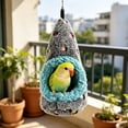 thumbnail image 6 of Egg-Shaped Bird Nest Hanging Bed, Warm Thick Cotton Winter Shelter for Budgerigars Parakeets Finches, Cozy Durable Birdhouse for Cage Aviary Outdoor Use Promotes Comfort and Security, 6 of 8