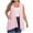 Pink, variant on Lenpel Women's Plus Size Cardigans Lightweight Sleeveless Open Front Casual Cardigans Fashion Summer Vests with Pockets