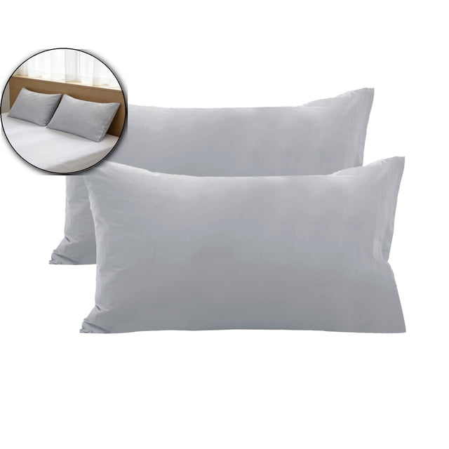 2 Pack Microfiber Pillow Cases, Soft Pillowcases with Envelope Closure, Wrinkle, Fade and Stain Resistant Pillow Covers