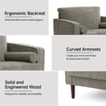 thumbnail image 5 of DREAMSIDEA Chenille Accent Chairs Set of 2, Button-Tufted Comfy Reading Armchair with Pillows for Living Room, Bedroom, Office-Taupe, 5 of 5