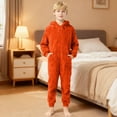 thumbnail image 5 of REDARER Warm and Cozy Lined Romper Jumpsuit for Boys Girls Soft Outfit with Grip Soles for Indoor Outdoor Comfort and Easy Dressing,Size:9-10 Years, 5 of 8