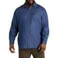 thumbnail image 2 of True Nation by DXL Men's Big and Tall Denim Sport Shirt Blue 1XL, 2 of 5