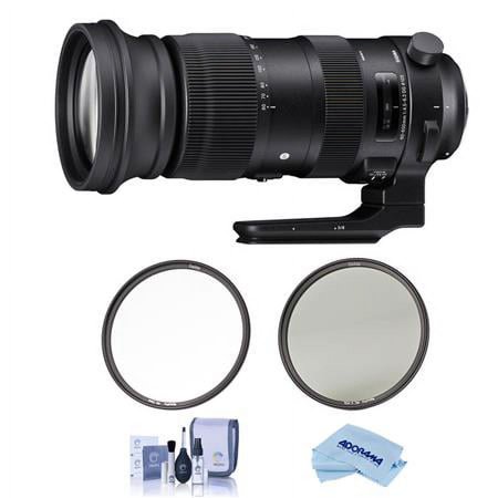 UPC: 0192223113251 | 60-600mm f/4.5-6.3 DG OS HSM Sports Lens for Canon EF  Bundle with Haida 105mm CPL+Clear Filter Kit  Cleaning Kit  Cleaning Cloth
