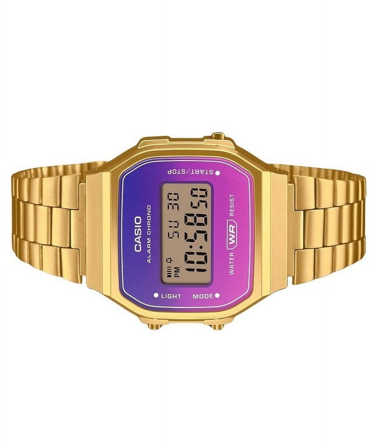 Casio A168WERG-2A Gradated Hues Digital Quartz Gold Vintage Collection Men's Watch