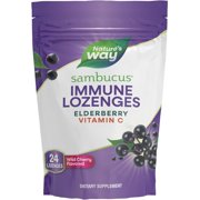 (Pack Of 6) Natures Way Sambucus Cherry Lozenges 24 Each